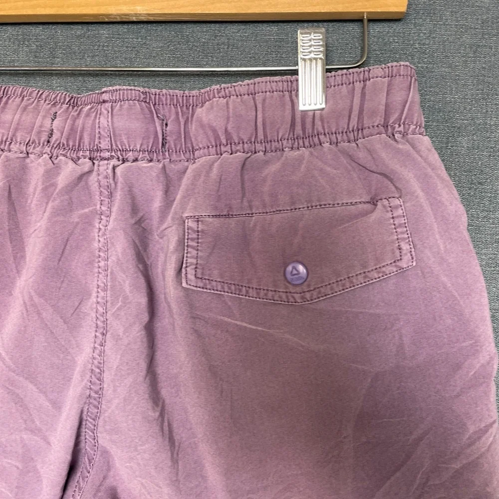 STWD Swim Shorts Mens Medium Purple Drawstring Waist Flat Front Mesh Lined Beach